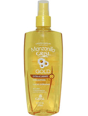 Manzanilla Grisi Premium Bathroom Bundle - Styling Gel, Gold Lightener and Detangler, and a Chamomile Conditioner + Shampo...