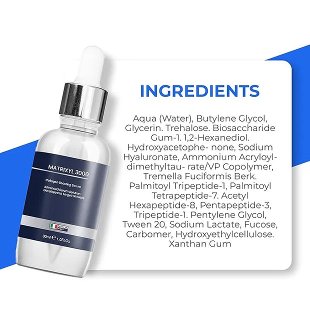 Under Eye Cream for Puffiness & Dark Circles + Argireline & Matrixyl 3000 Serum Bundle - Anti-Aging Eye Cream and Collagen...