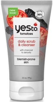 Yes To Tomatoes charcoel Set – Face Mask, Scrub & Cleanser, Moisterizer, Spot Treatment - Product Image