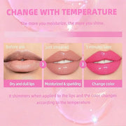 Magic Color Changing Moisturizing Lip Glow Oil - Big Brush Plumping Glimmer Lipstick, Fresh Texture, Hydrating, Non-Sticky...