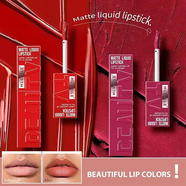 Lip Gloss, Lip Stain Finish Long Lasting Water Resistant, Lipgloss Perfect for Daily Wear & All Ages, Lipstick Vegan Ultra...