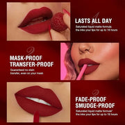 BestLand 12Pcs Matte Liquid Lipstick + Lip Liner