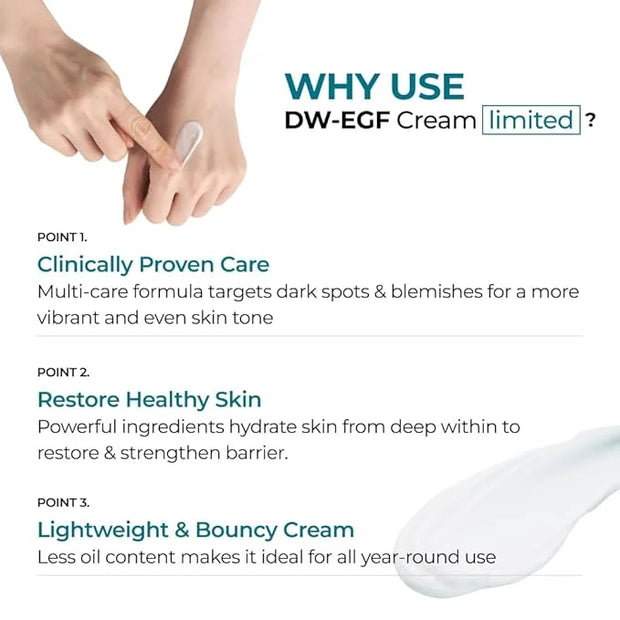 EASYDEW DW-EGF Cream Limited 2.36 oz - Anti-Aging Moisturizer with Human Epidermal Growth Factor & Hyaluronic Acid Collage...