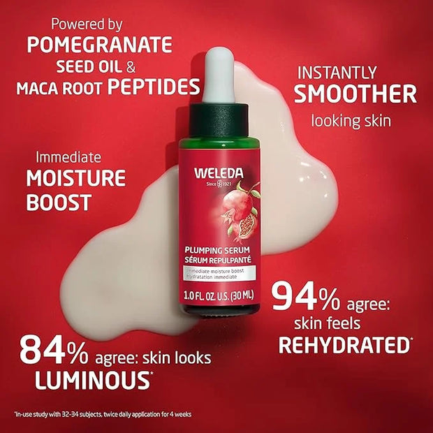 Weleda Face Care Plumping Serum, Plant Rich Serum with Peptides from Pomegranate and Maca Root - Product Image