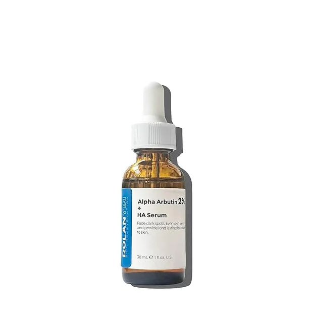 ROLANYIN Alpha Arbutin 2% + HA Facial Serum Reduces Dark Spots Uneven Tone Deep Hydration Anti Aging Skin Repair and Textu...