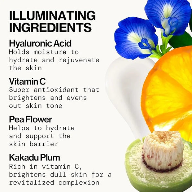 Pacifica Dreamlit Illuminating Facial Lotion – Vitamin C & Niacinamide Brightening Moisturizer for Radiant Glow - Natural ...