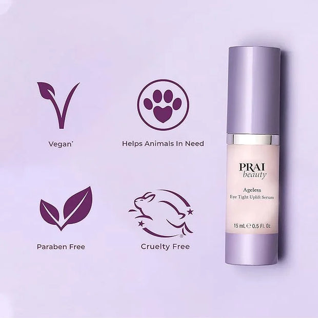 PRAI Beauty Ageless Hydrating amd Amti-Aging | Ageless Eye D-Crease and Ageless Eye Tight Uplift Serum - Product Image