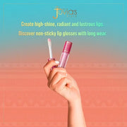 Juvia's Place Lip Gloss So Glazed - Clear, Pink Shimmer, 16 oz, Plump, Glides on Richly Glossy and Smooth, Long Lasting No...