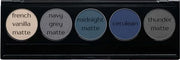 Matte Cool Tone Blue & Silver Vegan Eyeshadow Palette; Talc, Paraben & Cruelty Free - Product Image