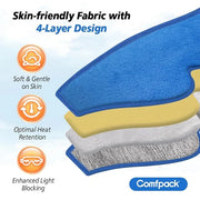 Eye Mask for Dry Eyes, Microwave Warm Compress for Eyes with Washable Cover, Remove Styes, Chalazion Therapy Heating Pad H...