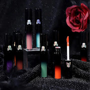 4PCS Halloween Matte Liquid Lipstick Lip Kit,24 Hour Long Lasting Red Lipgloss,Waterproof Smudge Proof Matte Lip Glaze,Got...