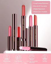 Hydrating Shimmer Lipstick,Moisturizing Jelly Lip Gloss,Shine Red Pink Lipstick Pen, Long Lasting Waterproof Tint Lip Balm...