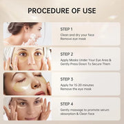 PITHER Under Eye Patches for Dark Circles, Eye Masks for Puffy Eyes Wrinkles Under Eye Bags Firmness 30 Pairs Skin Treatme...