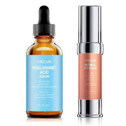 Retinol Eye Cream for Dark Circles and Puffiness, Hyaluronic Acid Serum for Face Anti Aging, Fine Lines, Dark Spots, & Dry...