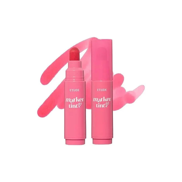 ETUDE Dear Darling Marker Tint #4 Mlik Strawberry (5g) | Hydrating & Long Lasting Lip Stain | High Pigmented Lip Maker wit...