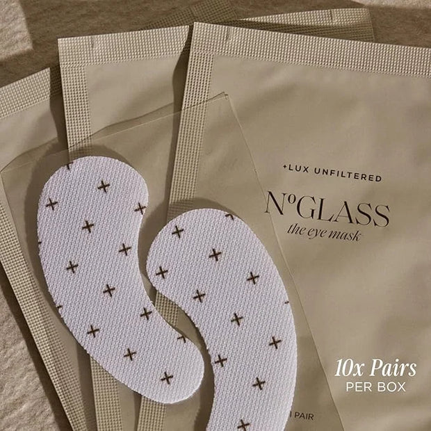 '+ Lux Unfiltered Cooling Under Eye Patches - Anti-Slip Caffeine Inflused Korean Eye Mask - Reduces Puffiness, Brightens, ...