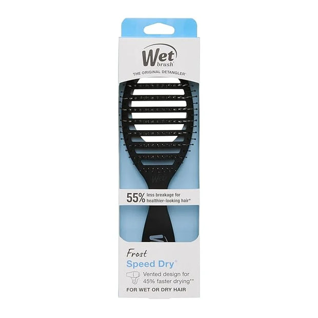 Wet Brush Speed Dry Hair Brush, Black Frost - Vented Design & Soft HeatFlex Bristles Are Blow Dry Safe - Ergonomic Handle ...