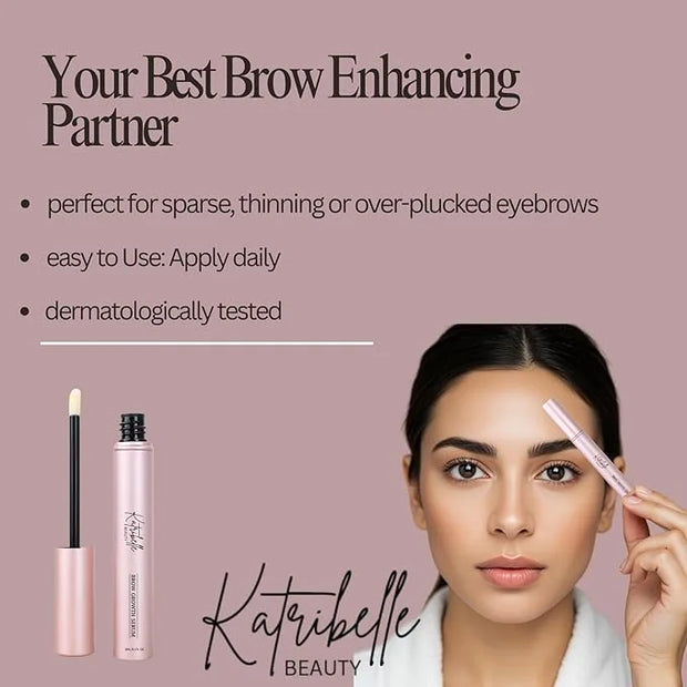 Eyebrow Growth Serum - Naturally Boost Regrowth for Longer, Thicker, Fuller-Looking Brows - Gentle & Effective Enhancing F...