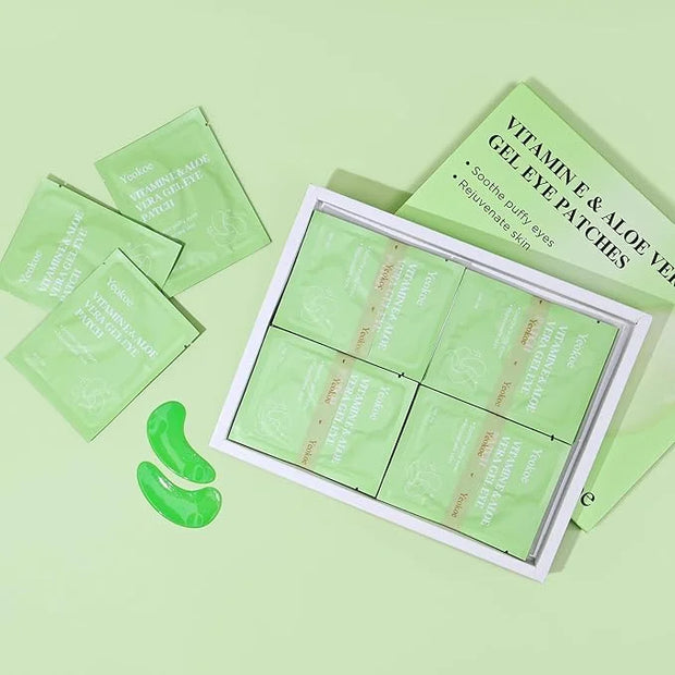 Under Eye Patches for Dark Circles,Puffy Eyes,20 Pairs Face Masks SkinCare With Vitamin E and Aloe Vera Gel for Rejuvenate...