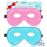 BeeVines Gel Eye Mask, 2 Pack XL Jumbo Size Cooling Ice Masks for Puffy Eyes for Men & Women, Cold & Warm Compress for Pos...