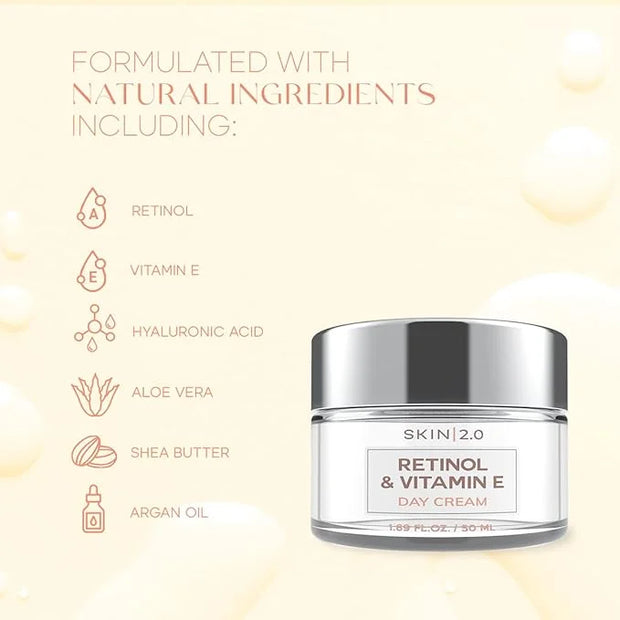 Retinol and Vitamin E Beauty Value Set - Serum, Moisturizer, Under Eye Pads & Face Sheet Masks - Product Image