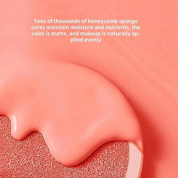 BLUE LOVE Cushion Liquid Blush - Silky Cheek Tint with Mirror, Natural Enhancer for a Radiant Finish, Contours & Highlight...
