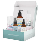 Eva Naturals Rejuvenating Skin Care Set - Exfoliate, Replenish & Moisturize With Vitamin C Plus Serum, Bee Clean Cleanser,...