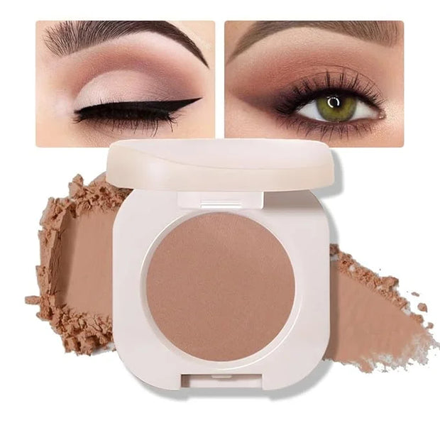 Pressed Single Matte Eyeshadow Palette, Brown eyeshadow For Old Women, Pigmented Waterproof Sombras Para Ojos, Single Pres...
