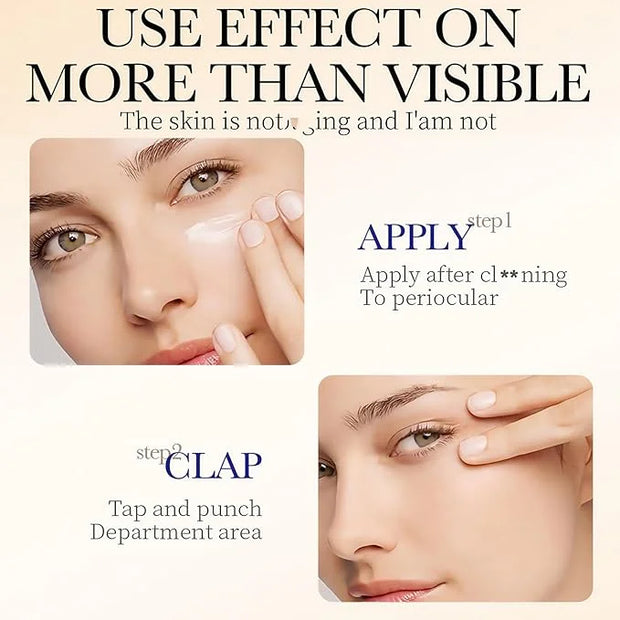 Q.Z.Art Revitalizing Eye Cream with Hyaluronic Acid & Collagen | Hydrates, Includes Soothing Ice Roller - Product Image