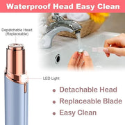 Facial Hair Remover, Removal Shaver for Women, Rosarden USB Rechargeable IPX6 Waterproof Eyebrow Face Razor Trimmer for Li...