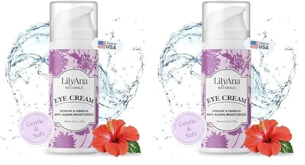 LilyAna Naturals Eye Cream for Dark Circles and Puffiness, Under Eye Cream for Wrinkles and Bags, Anti Aging Eye Cream hel...