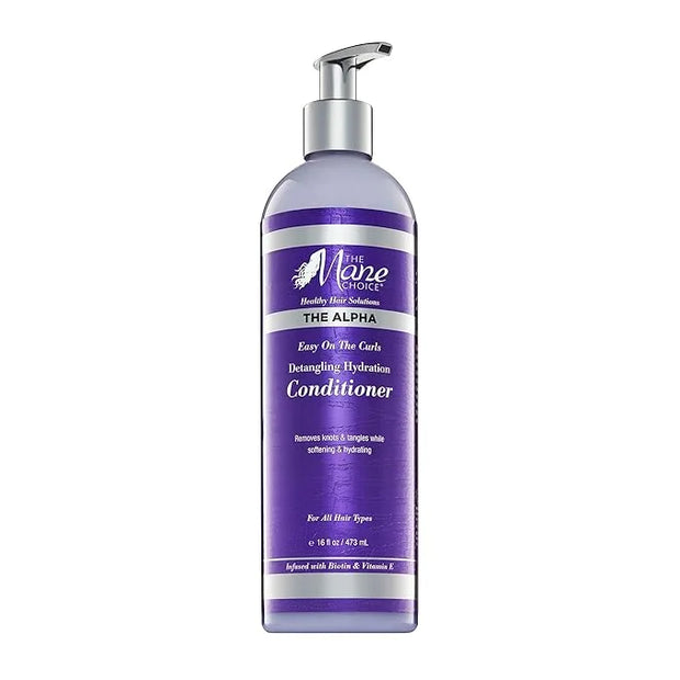The Mane Choice The Alpha Easy On The Curls Hydration Curly Hair Conditioner, Nourishing Detangling Conditioner Enriched w...