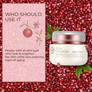 The Face Shop Pomegranate & Collagen Volume Lifting Eye Cream | Ultra-Light Eye Cream for Eye Skin Lifting, Firming & Brig...