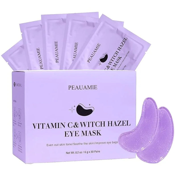 Under Eye Patches with Vitamin C and Witch Hazel Eye Mask for Dark Circles and Puffiness,Face Mask Skin Care Products 30 P...