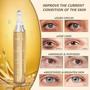 Soulight 5% Caffeine Eye Serum for Dark Circles, Puffiness & Wrinkles - Brightening Under Eyes Treatment with Hyaluronic A...