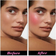 Rose Bean Paste Matte Single Pressed Cheeks Face Blushes Makeup Palette, Rose Bean Monochrome Cream Blushes Palette Makeup...