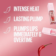 MAYBELLINE Lifter Gloss Lifter Plump, Plumping Lip Gloss with Chili Pepper and 5% Maxi-Lip, Cocoa Zing, Sheer Cool Brown, ...