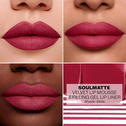 Morphe Soulmatte Velvet Lip Mousse Matte Lipstick - Air-Whipped, Soft Matte Lip Makeup with Vitamin E to Hydrate, Soften a...