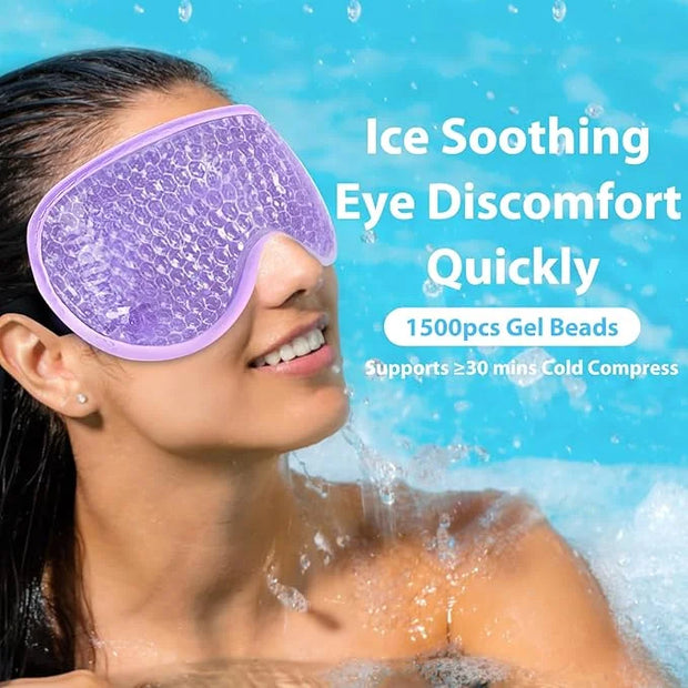 BeeVines Gel Eye Masks & Silk Sleep Mask - Product Image