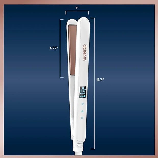 Conair Double Ceramic Flat Iron, 1-inch Digital Flat Iron - Product Image