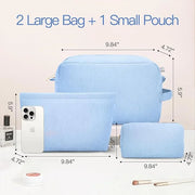 3 pieces makeup bag cosmetic