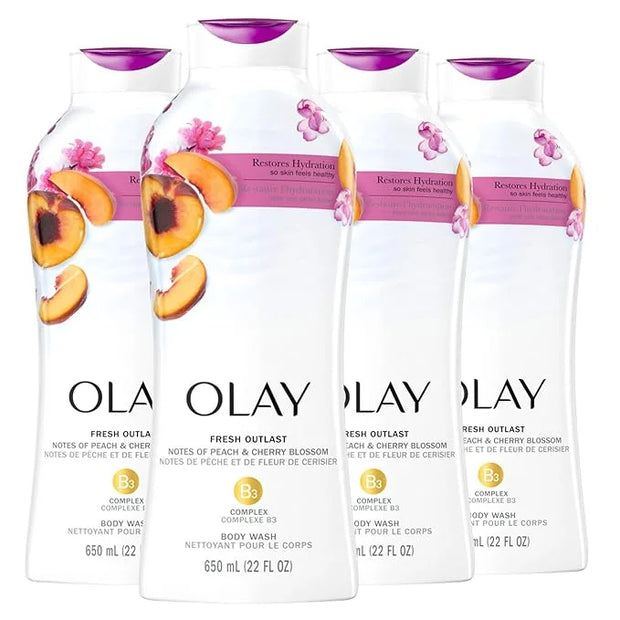 Olay Body Wash for Women, Fresh Radiance, Refreshing & Renewing, Made with Plant Based Cleansers, B3 Botanical Complex, Fo...