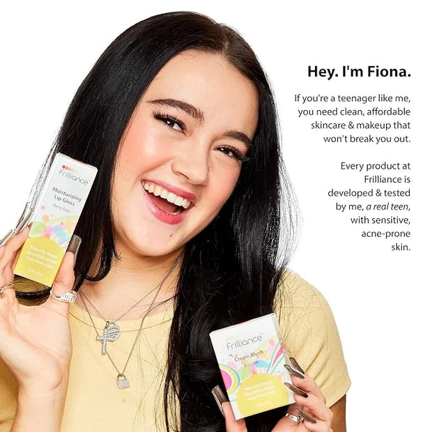 Frilliance Hydrating Cream Blush, Think Pink Glow Tint, Cruelty Free Hypoallergenic for Teens of All Skin Types, 30 ml / 1...