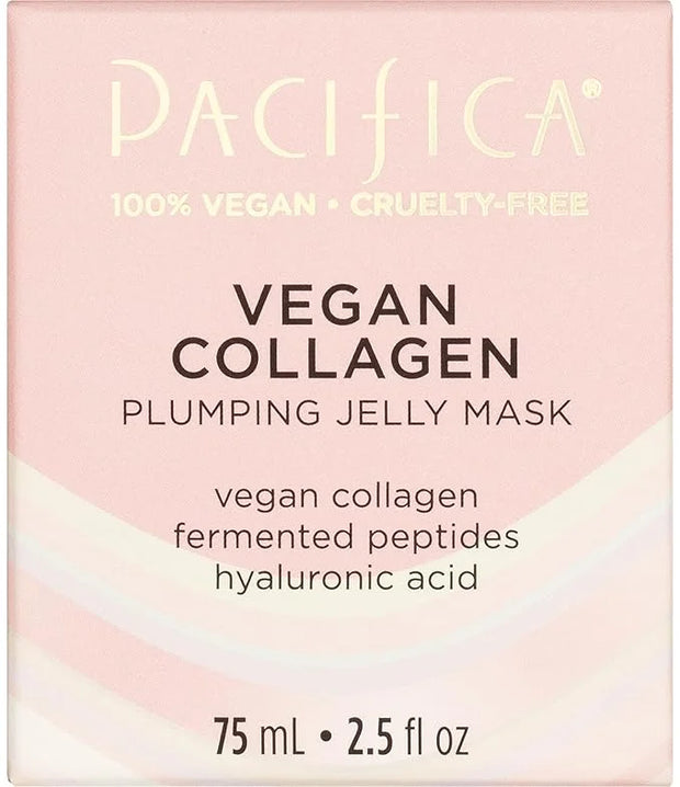 Pacifica Vegan Collagen Plumping Jelly Mask – Overnight Hydrating Face Mask with Vegan Collagen, Squalane & Hyaluronic Aci...