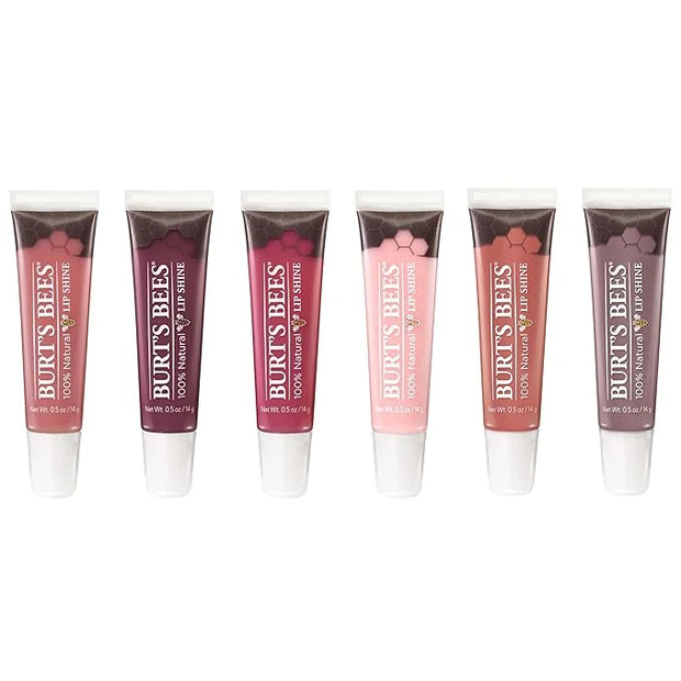 Burt's Bees Lip Gloss, Lip Shine for Women, 100% Natural Makeup, Pucker (Pack of 2) - Product Image