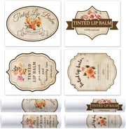 OLYCRAFT 100Pcs Self-Adhesive Lip Balm Tag Wrapping