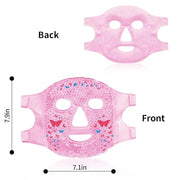 Cold Face Eye Masks Ice Face Mask Hot Cold Compress for Dark Circles, Puffiness, Migraines, Headache, Stress, Redness, Coo...