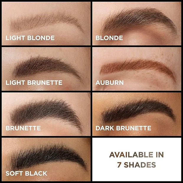 L'Oreal Paris Infallible Volumizing 24H Wear Brow Mascara, Long Lasting Eyebrow Makeup for 2X Fuller Eyebrows, 5.0 Brunett...