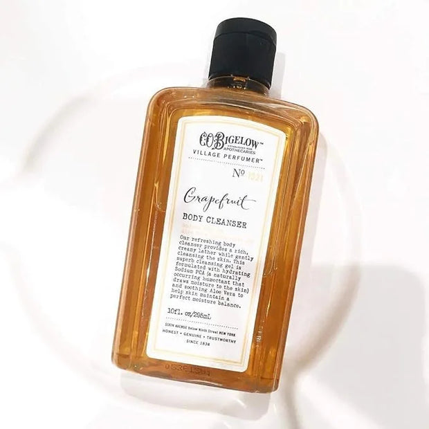C.O. Bigelow Grapefruit Body Cleanser, Village Perfumer Moisturizing Body Wash for Men & Women with Aloe Vera, Sodium PCA,...
