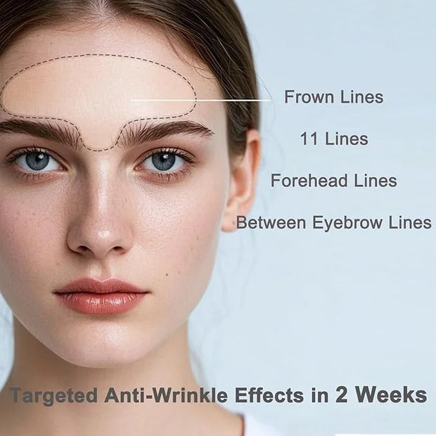 Forehead Wrinkle Patches, 15 PCS Face Tape for Wrinkles, Kinesiology Tape for Face, Facial Myofascial Lift Tape for Frown ...